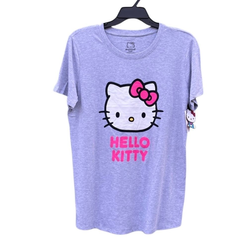 Women's Maternity Hello Kitty Graphic T-Shirt with Short Sleeves Size XL